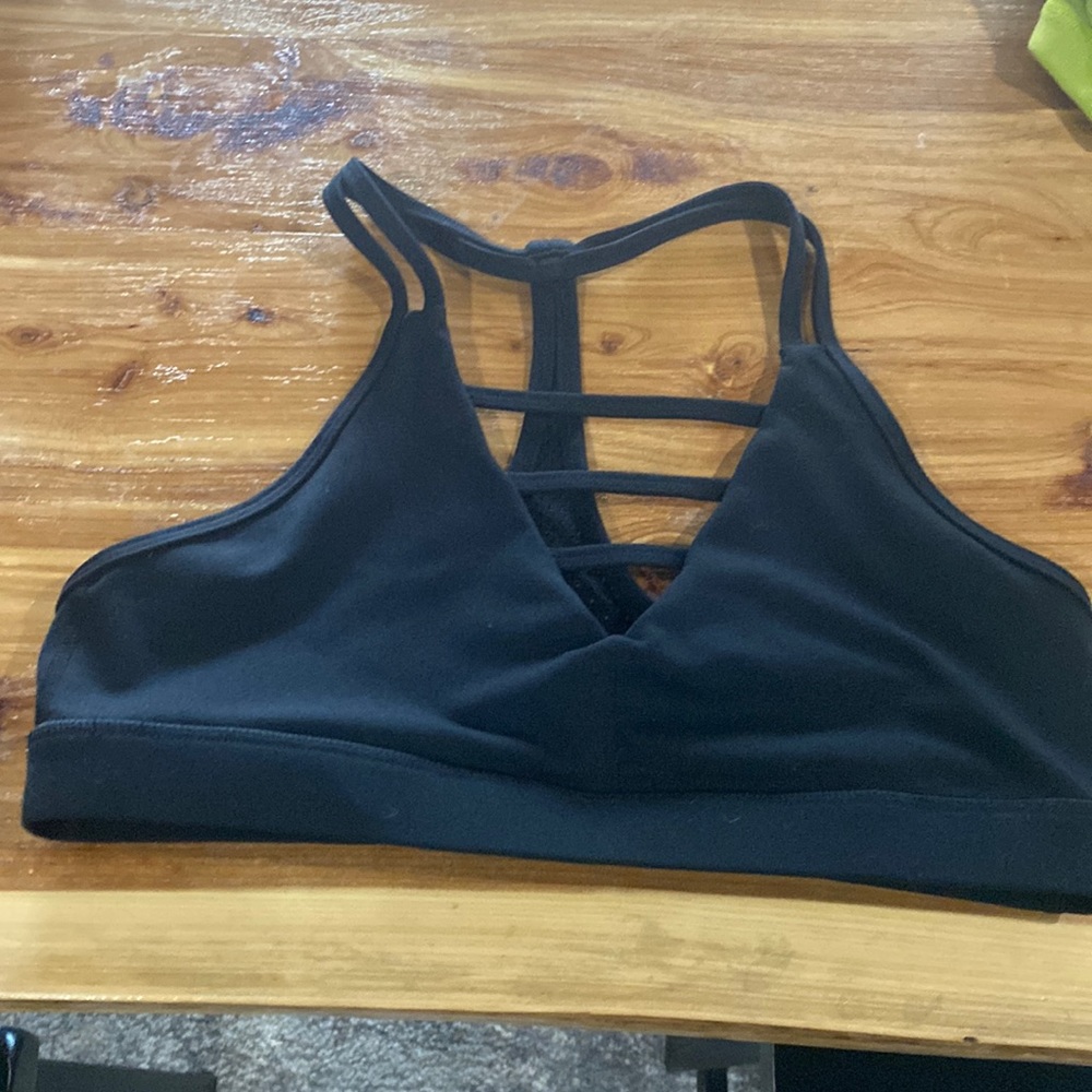 Zyia black grid bra size L